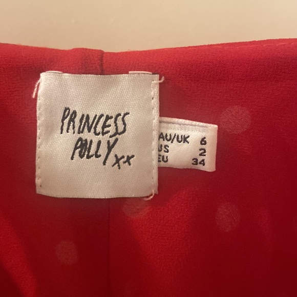 Red Polka Dot Midi Dress - Picture 4 of 4